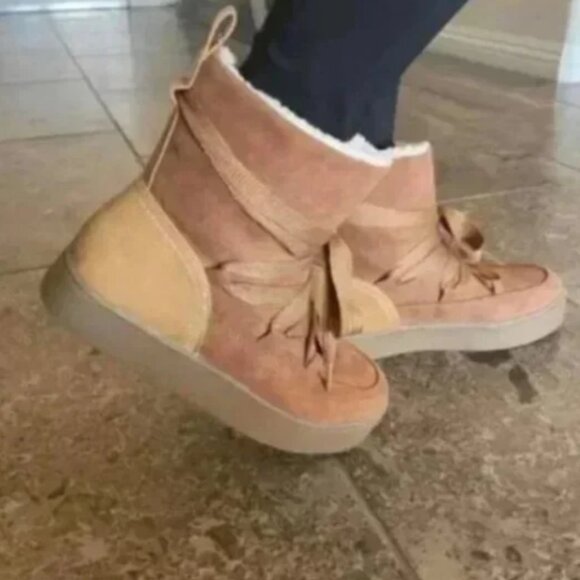 Women's Birgitte Winter Boots Cognac - Universal Thread™ 6.5 - Picture 5 of 6